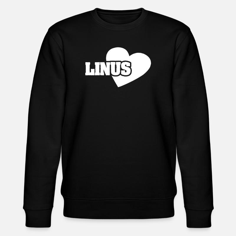 Linus als Gold - Stanley/Stella Unisex Bio-Sweatshirt CHANGER  - Schwarz
