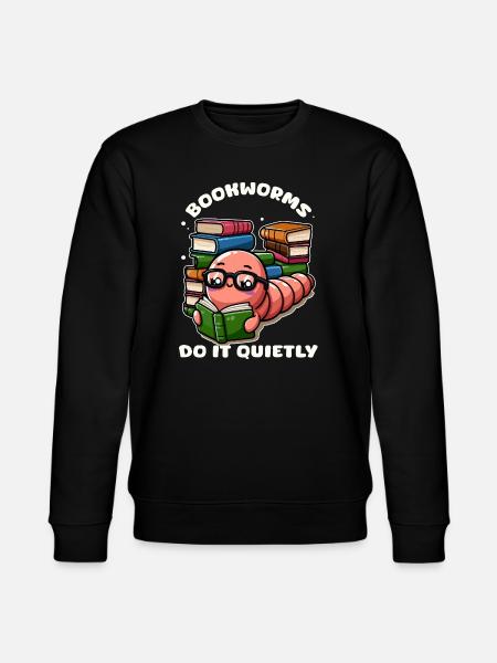 Cartoon-Buchliebhaber - Stanley/Stella Unisex Bio-Sweatshirt CHANGER - Schwarz