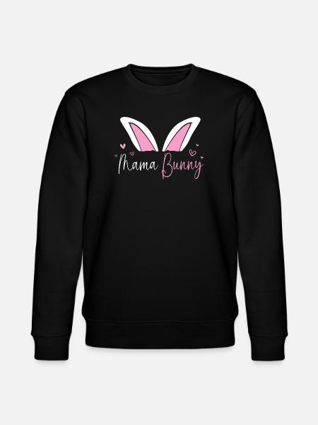 Werdende Mutter Ostern Gender Reveal - Stanley/Stella Unisex Bio-Sweatshirt CHANGER - Schwarz