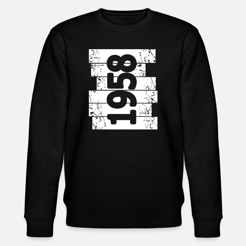 Eltern 1958 - Stanley/Stella Unisex Bio-Sweatshirt CHANGER - Schwarz