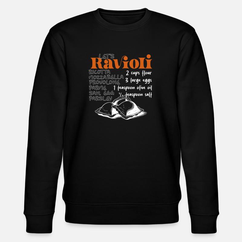 Let's Ravioli - Das Rezept - Stanley/Stella Unisex Bio-Sweatshirt CHANGER - Schwarz