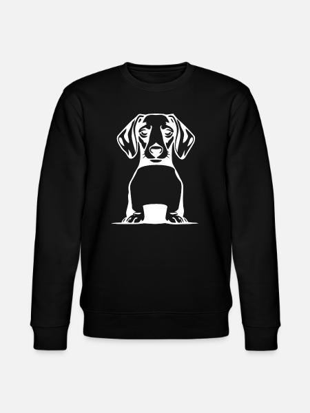 Dachshund Dog T-shirt Gift - Stanley/Stella CHANGER Unisex Organic Sweatshirt - black