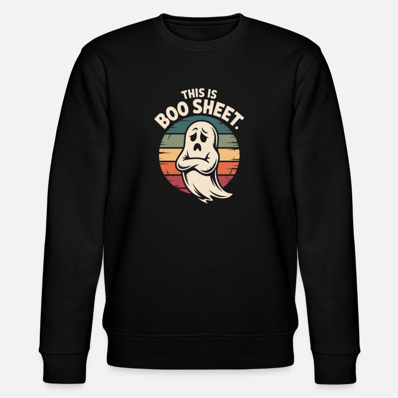 Fantôme Halloween Rétro - Sweat bio CHANGER Stanley/Stella Unisexe - noir