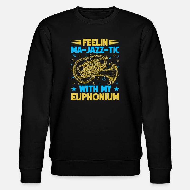 Euphonium Feelin Ma-Jazz-Tic avec mon baryton - Sweat bio CHANGER Stanley/Stella Unisexe - noir