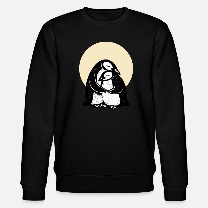 Duo de pingouins câlins - Sweat bio CHANGER Stanley/Stella Unisexe - noir