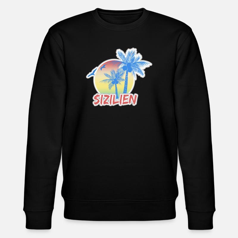 La Sicile comme vacances - Sweat bio CHANGER Stanley/Stella Unisexe - noir
