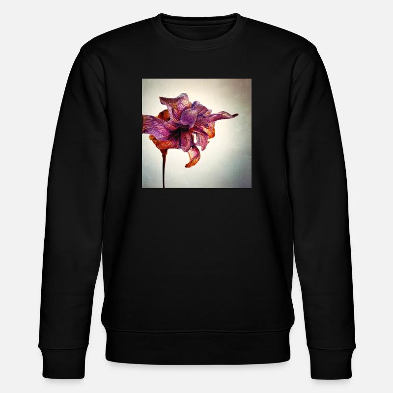 Fleur fanée - Sweat bio CHANGER Stanley/Stella Unisexe - noir