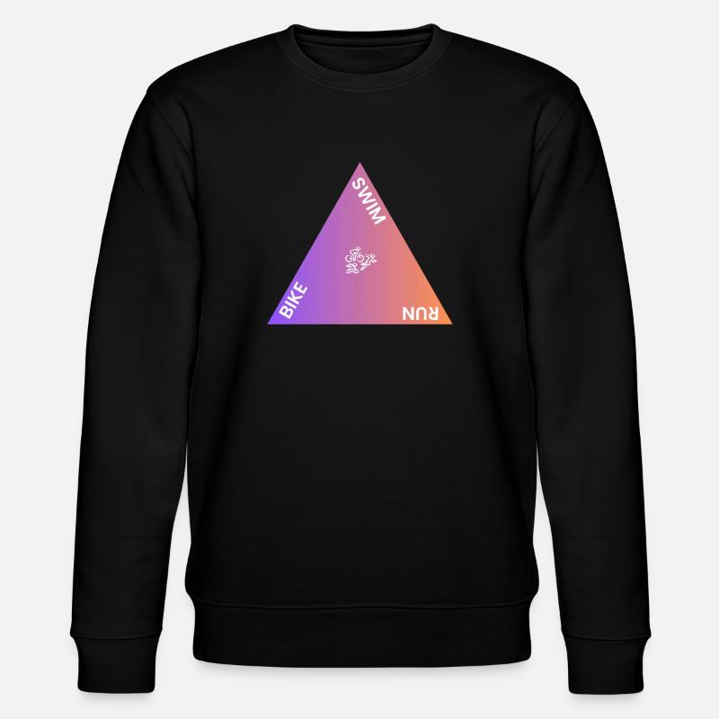 Triathlon Triangle Gradient - Stanley/Stella CHANGER Unisex Organic Sweatshirt - black