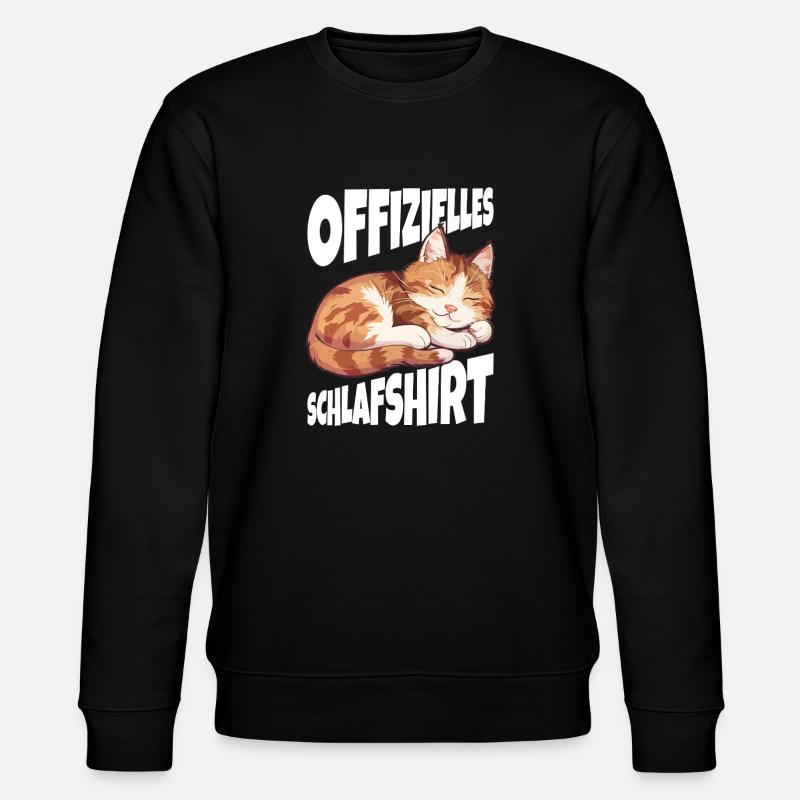 Chemise de nuit officielle chat - Sweat bio CHANGER Stanley/Stella Unisexe - noir