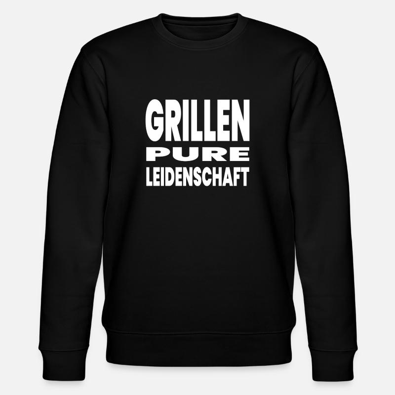 Grillen - Stanley/Stella Unisex Bio-Sweatshirt CHANGER  - Schwarz