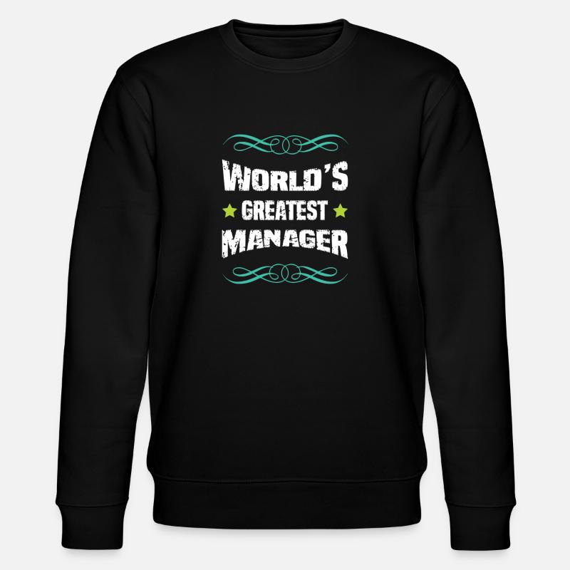 Weltbester Manager - Stanley/Stella Unisex Bio-Sweatshirt CHANGER  - Schwarz