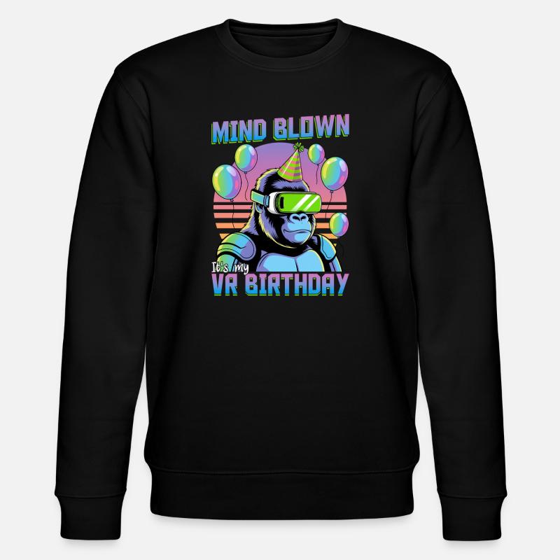 Birthday Gamer VR - Stanley/Stella Unisex Bio-Sweatshirt CHANGER  - Schwarz