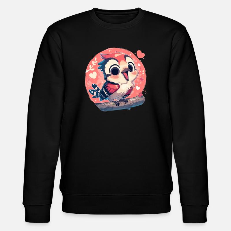 Spechte Specht - Stanley/Stella Unisex Bio-Sweatshirt CHANGER  - Schwarz