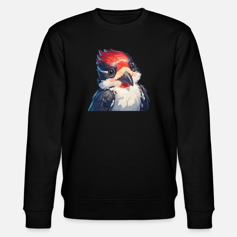 Spechte Specht - Stanley/Stella Unisex Bio-Sweatshirt CHANGER  - Schwarz