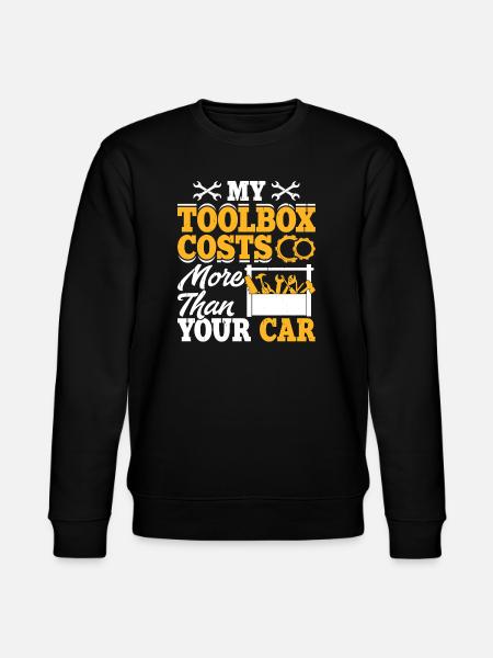 Mechanic Mechatronics Technician Screwdriver Gift - Stanley/Stella CHANGER Unisex Organic Sweatshirt - black