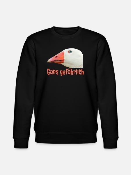 Ganz Gefährlich Gänsekopf - Stanley/Stella CHANGER Unisex Organic Sweatshirt - black