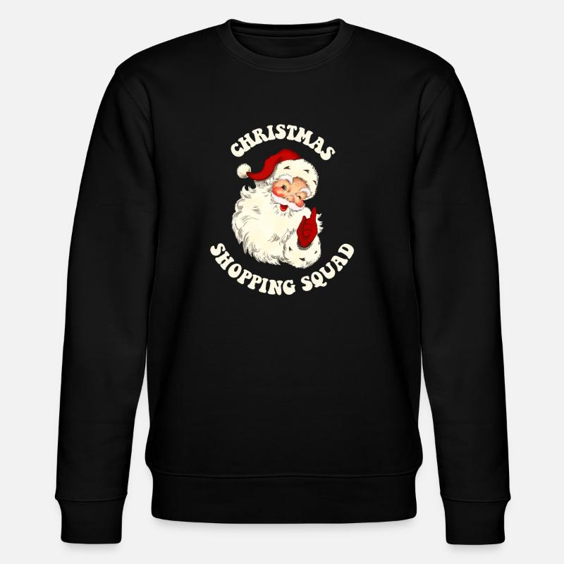 Weihnachts-Shopping-Trupp - Stanley/Stella Unisex Bio-Sweatshirt CHANGER  - Schwarz