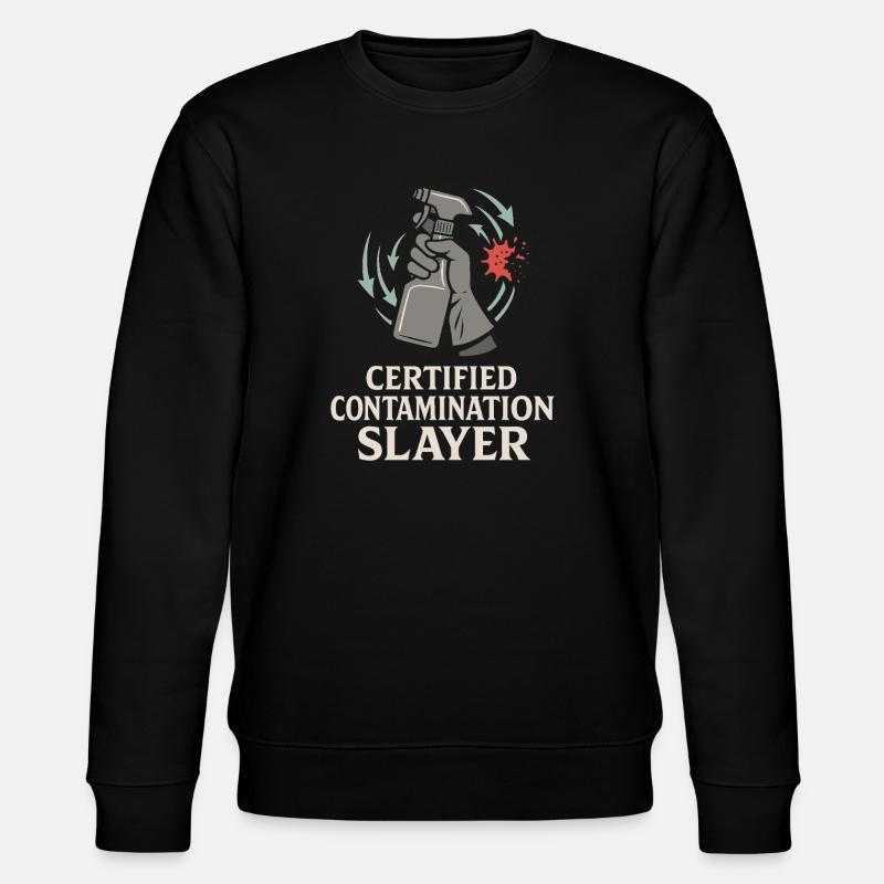 Reinraumtechniker Kontrollierte Umgebung - Stanley/Stella Unisex Bio-Sweatshirt CHANGER  - Schwarz
