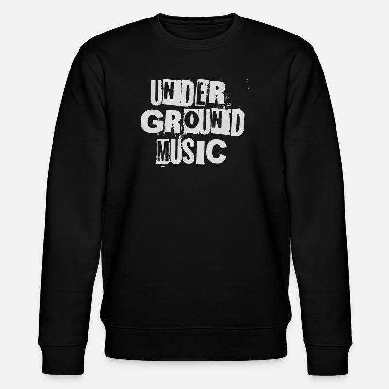 Underground-Musik Mutige Grafik - Stanley/Stella Unisex Bio-Sweatshirt CHANGER  - Schwarz
