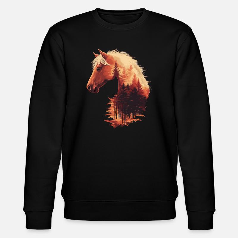 Cheval d'automne - Sweat bio CHANGER Stanley/Stella Unisexe - noir