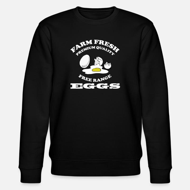 Eggs - Stanley/Stella CHANGER Unisex Organic Sweatshirt - black