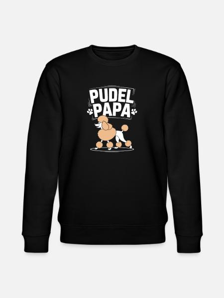 Poodle Dad Funny Dog Lover - Stanley/Stella CHANGER Unisex Organic Sweatshirt - black