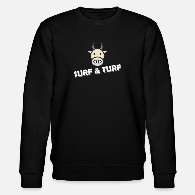 SURF AND TURF - Stanley/Stella Unisex Bio-Sweatshirt CHANGER  - Schwarz