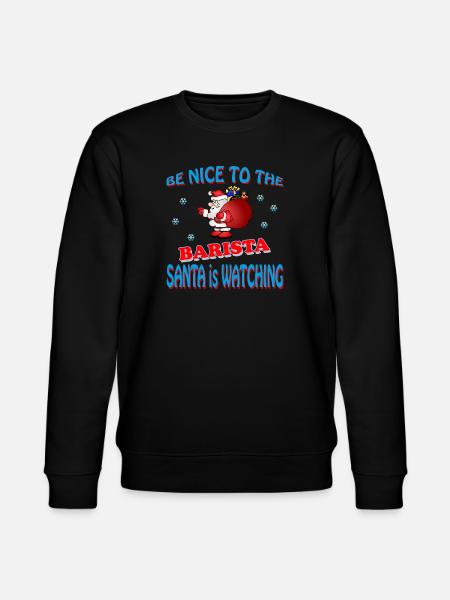 SANTA BARISTA - Stanley/Stella Unisex Bio-Sweatshirt CHANGER - Schwarz
