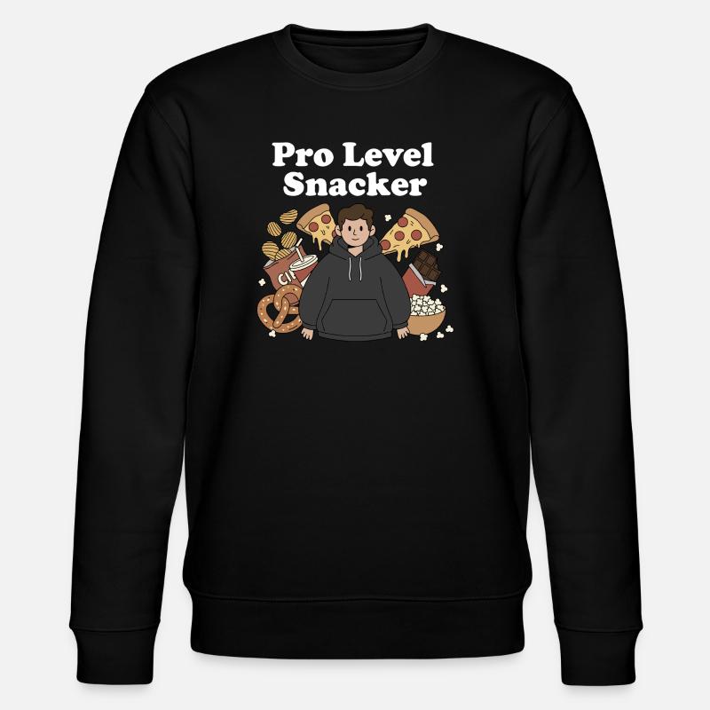 Pro Level Snacker Motif - Stanley/Stella CHANGER Unisex Organic Sweatshirt - black