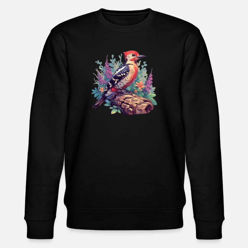 Spechte Specht - Stanley/Stella Unisex Bio-Sweatshirt CHANGER  - Schwarz