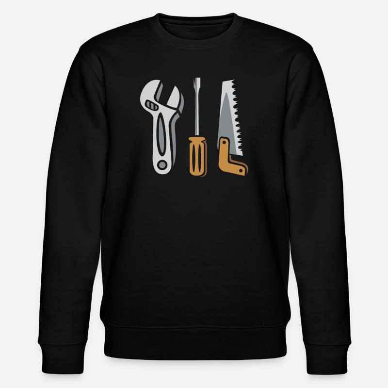 Werkzeug Set – Heimwerker Design - Stanley/Stella Unisex Bio-Sweatshirt CHANGER  - Schwarz