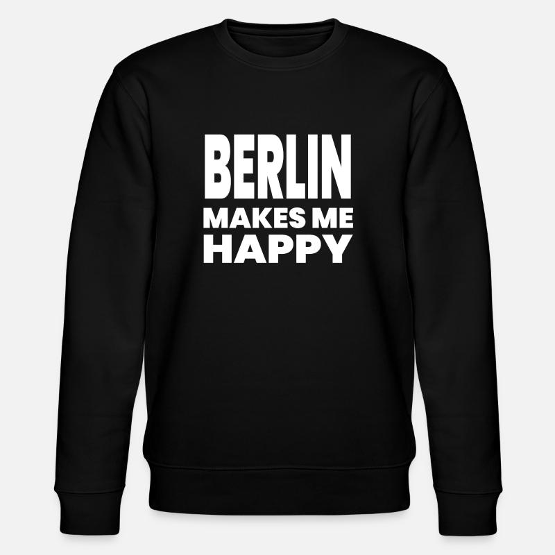 Berlin - Stanley/Stella Unisex Bio-Sweatshirt CHANGER  - Schwarz