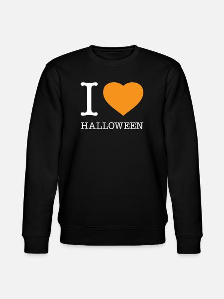 I Love Halloween - Stanley/Stella CHANGER Unisex Organic Sweatshirt - black