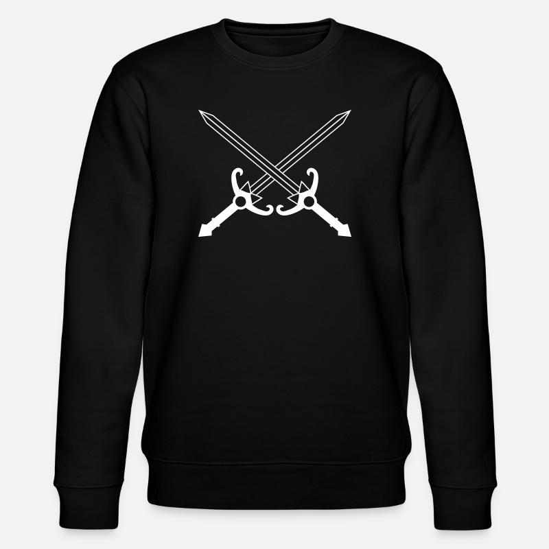 Gekreuzte Klingen Symbol - Stanley/Stella Unisex Bio-Sweatshirt CHANGER  - Schwarz