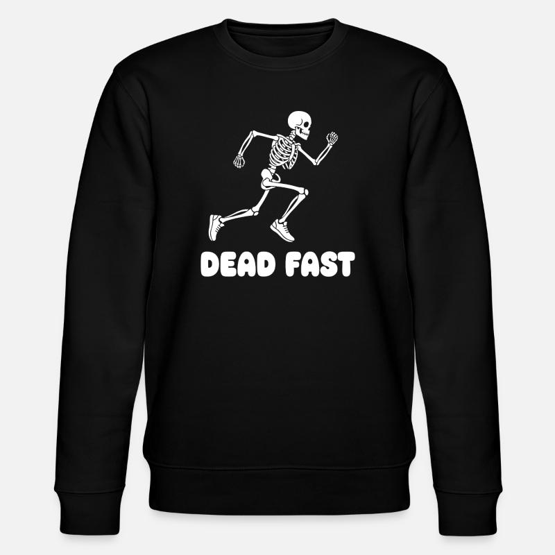 Skelett Sprint Dead Fast - Stanley/Stella Unisex Bio-Sweatshirt CHANGER  - Schwarz