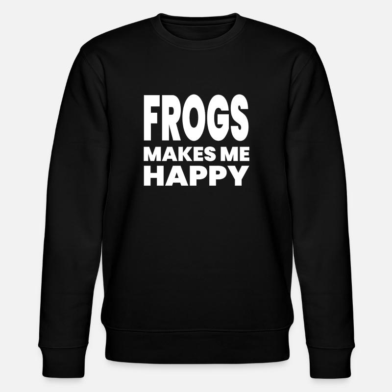 Frösche - Stanley/Stella Unisex Bio-Sweatshirt CHANGER  - Schwarz