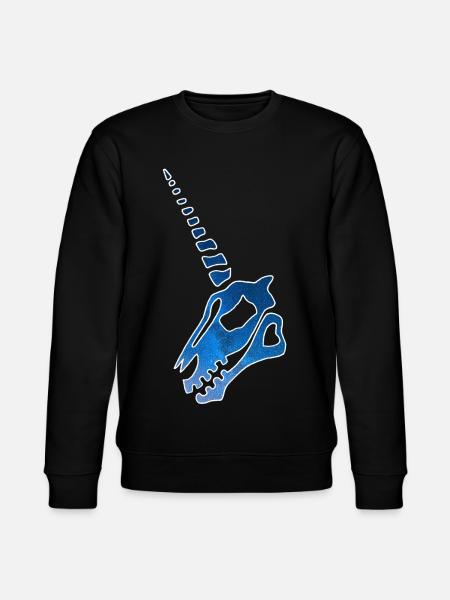 Einhornschädel und Sternenhimmel - Stanley/Stella Unisex Bio-Sweatshirt CHANGER - Schwarz