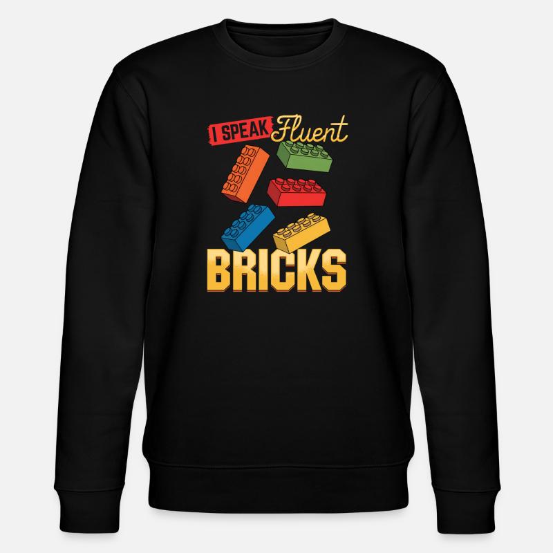 Building Blocks Kids Brick Builder - Stanley/Stella Unisex Bio-Sweatshirt CHANGER  - Schwarz