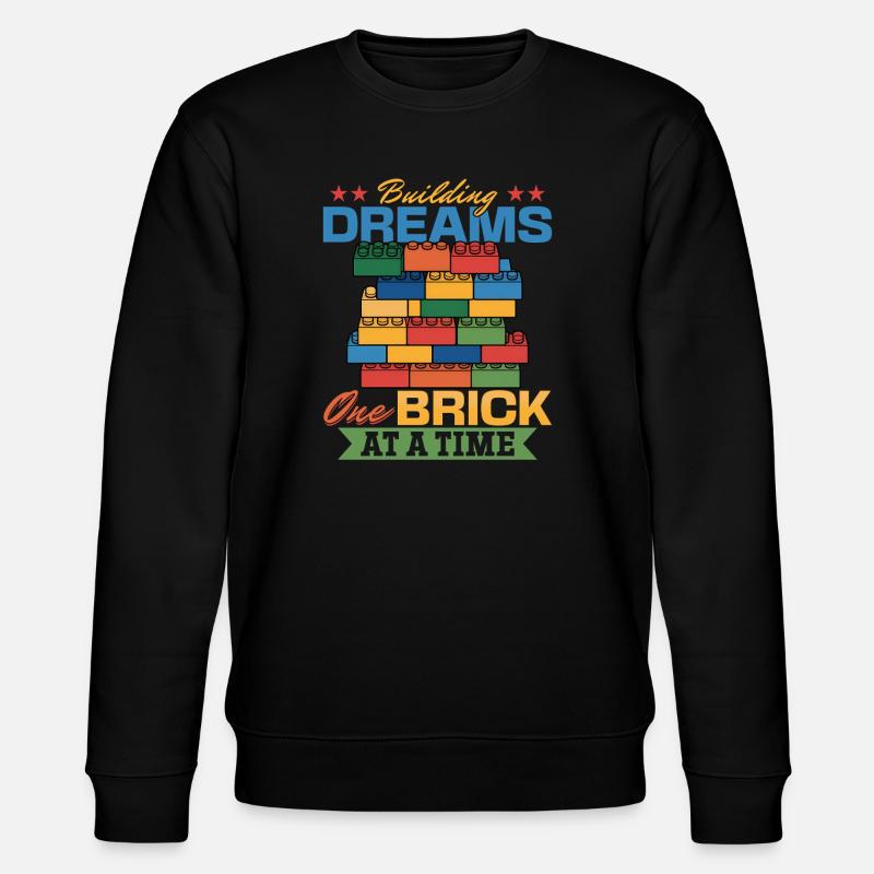 Building Blocks Kids Brick Builder - Stanley/Stella Unisex Bio-Sweatshirt CHANGER  - Schwarz