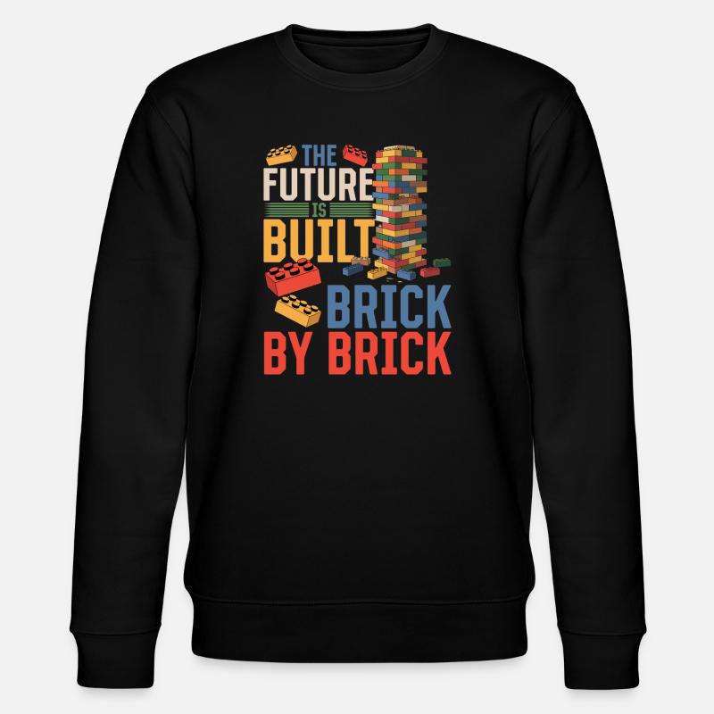 Blocs de construction Enfants Brick Builder - Sweat bio CHANGER Stanley/Stella Unisexe - noir