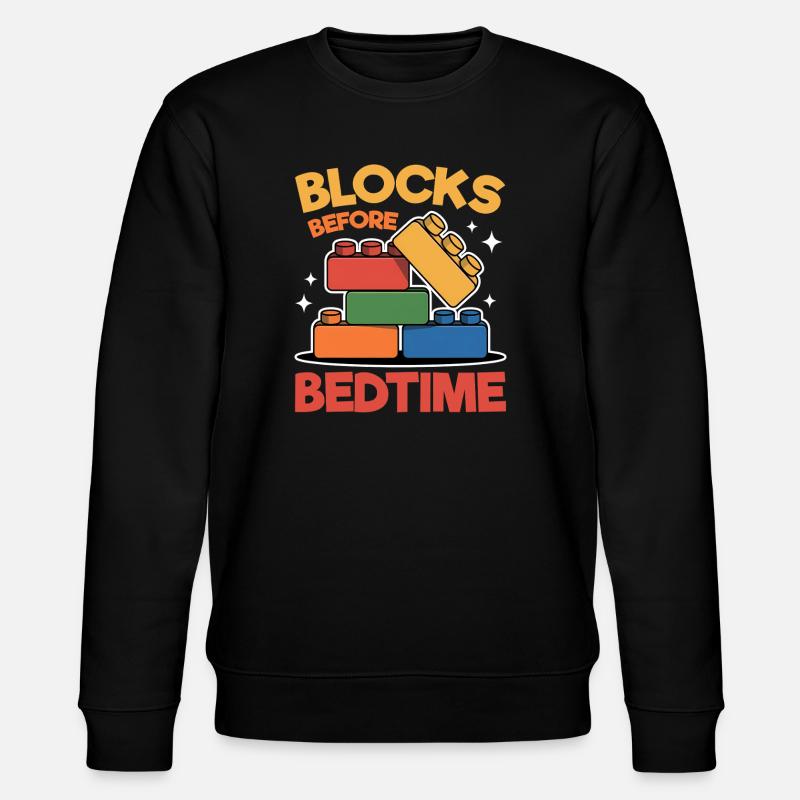 Building Blocks Kids Brick Builder - Stanley/Stella Unisex Bio-Sweatshirt CHANGER - Schwarz