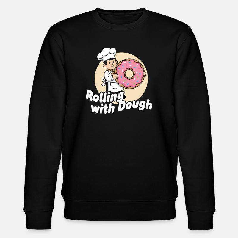 Dessin animé Donut Baker - Sweat bio CHANGER Stanley/Stella Unisexe - noir