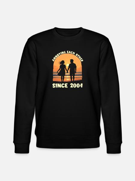 Anniversary of mutual harassment since 2004 - Stanley/Stella CHANGER Unisex Organic Sweatshirt - black
