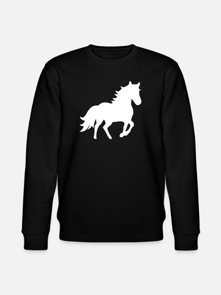 Heste Silhuetter T-shirt Gift Rider - Stanley/Stella økologisk unisex-sweatshirt CHANGER - sort