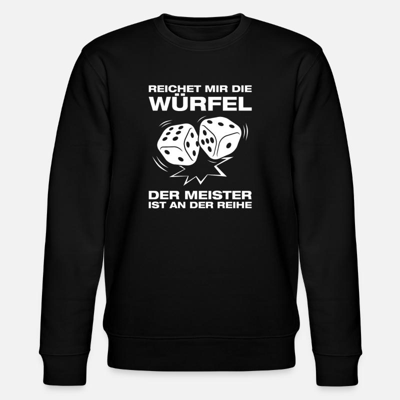 Dice Board Game Board Game - Stanley/Stella CHANGER Unisex Organic Sweatshirt - black