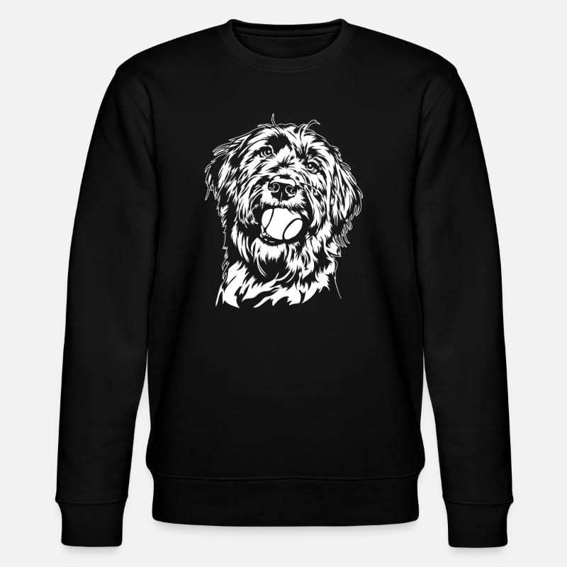 Briard Ball Balljunkie Chiens Wilsigns - Sweat bio CHANGER Stanley/Stella Unisexe - noir