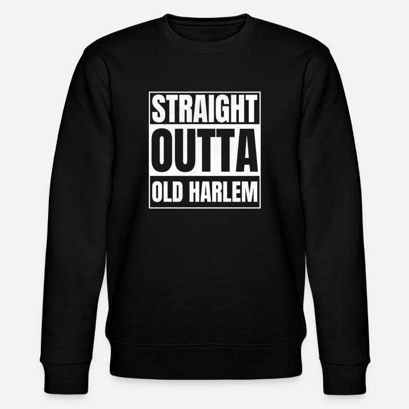 STRAIGHT OUTTA Old Harlem - Stanley/Stella Unisex Bio-Sweatshirt CHANGER - Schwarz