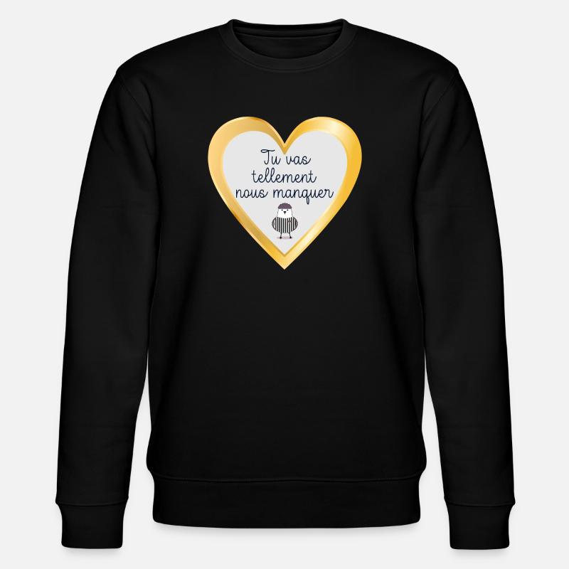 Adieu Équipe - Sweat bio CHANGER Stanley/Stella Unisexe - noir