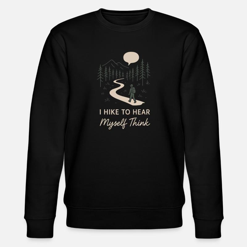 Solo Camping Introverted Camper Quiet - Stanley/Stella CHANGER Unisex Organic Sweatshirt - black
