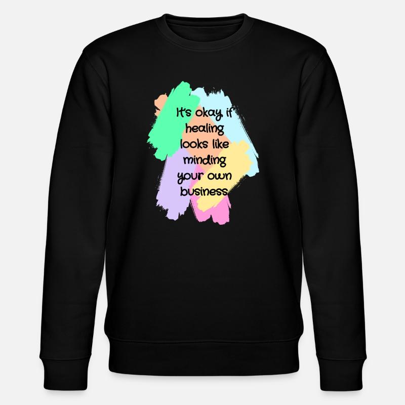 Healing Boundaries Slogan - Sweat bio CHANGER Stanley/Stella Unisexe - noir
